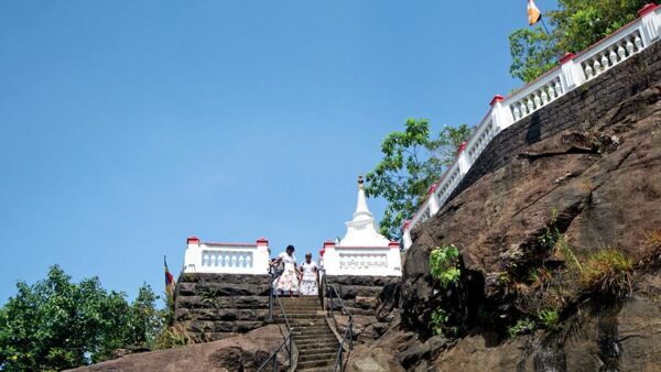 The Dagaba occupies the highest place in the rock boulder