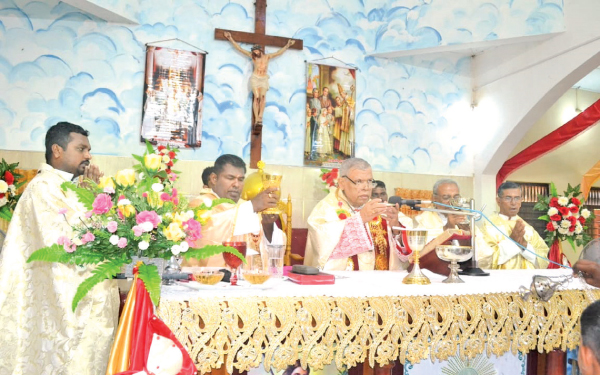 The Mass being held