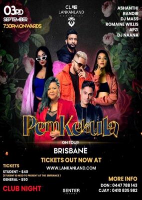 Pemkekula - 3rd September -7.30 PM (Brisbane Event )