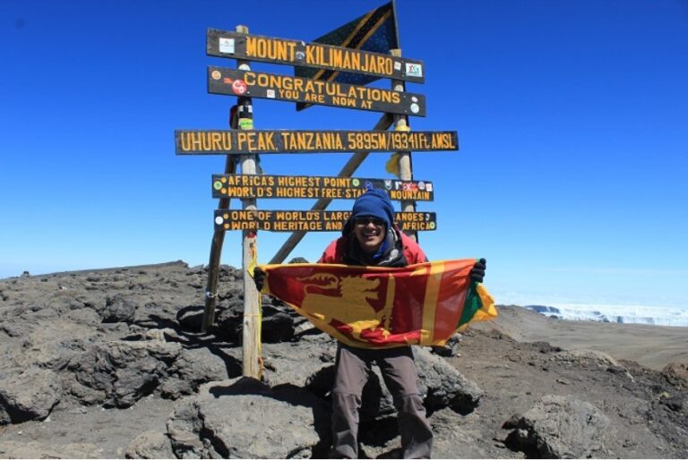 Avinash Van Dort becomes youngest Sri Lankan to climb Mount Kilimanjaro