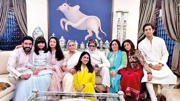 Big B with his family