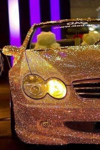 gold car