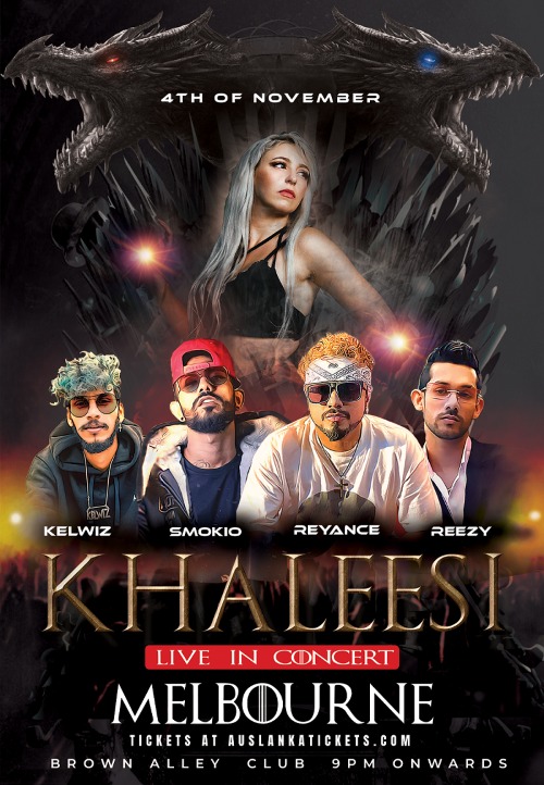 KHALEESI Live in Concert Fri 4 Nov 2022 9:00 PM - Sat 5 Nov 2022 3:00 AM - (Melbourne )