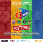 QUADRANGLE ATHLETICS MEETING POSTPONED