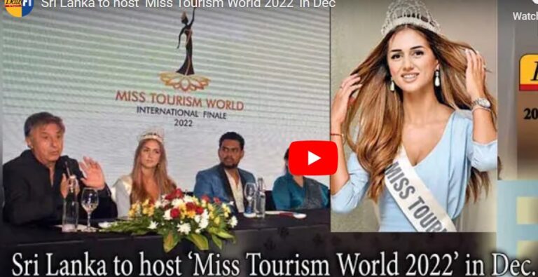 Sri Lanka to host ‘Miss Tourism World 2022’ in Dec.