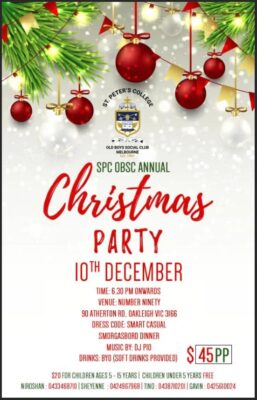 SPC OBSC Annual Christmas Party - 10th December 2022