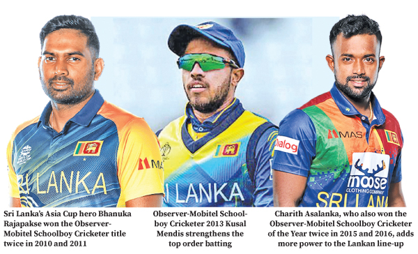 Five ex-Schoolboy Cricketers of the Year in action at T20 World Cup