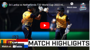 Sri lanka vs Netherlands