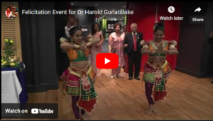 Felicitation event for Dr Harold Gunatillake OAM – By Ajith Karunaratne, Sydney Australia