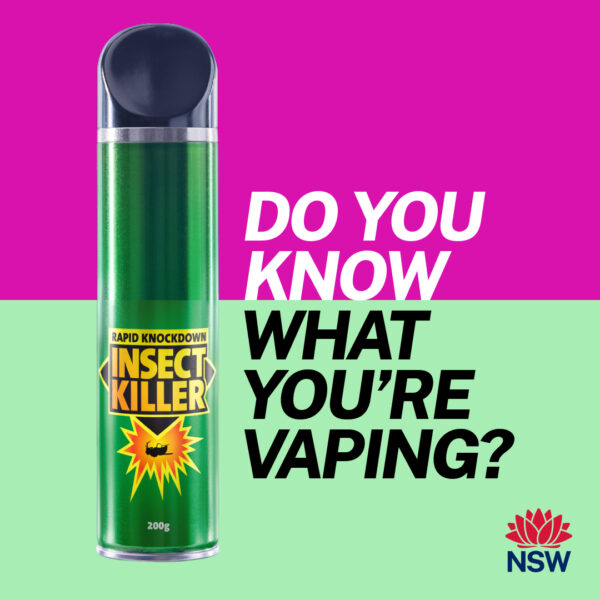 Do you know what you're vaping? (Bug spray) Do you know what you're vaping? (Disinfectant) Do you know what you're vaping? (Nail polish) Do you know what you're vaping? (Weed killer)