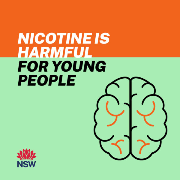 Nicotine is harmful for young people