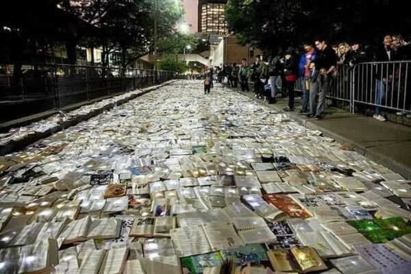 A river of donated books