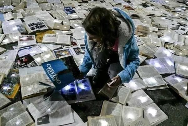 A river of donated books