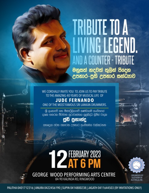 Tribute to a living legend (Jude Fernando)