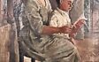 2. Grandma de Niese and grandson Paul a portrait by George de Niese (2)