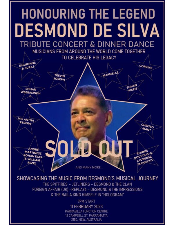 Remembering the Legend Desmond De Silva…