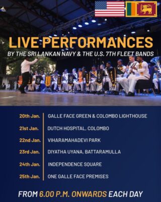 LIVE PERFORMANCES BY SRI LANKA NAVY & THE U.S 7TH FLEET BAND