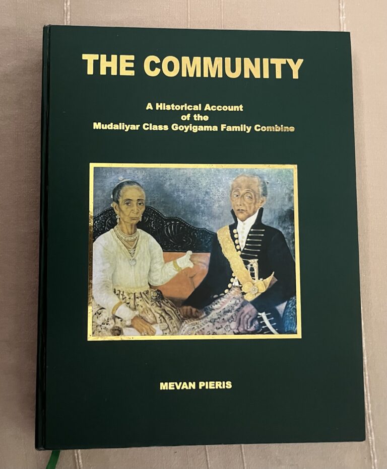 Book on The Community  by Mevan Pieris