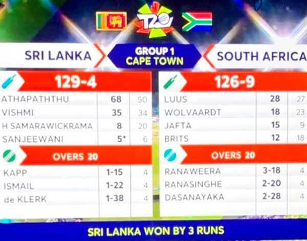 Chamari Athapaththu leads Lanka to stunning upset in World Cup opener over hosts South Africa. - elanka
