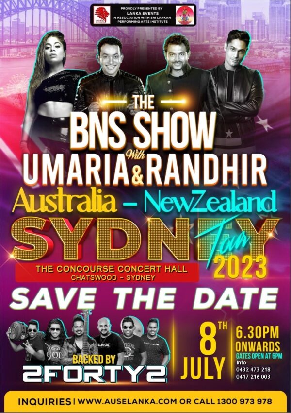 THE BNS SHOW With UMARIA & RANDHIR – Australia-New Zealand – Sydney Tour - 2023