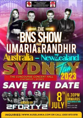 THE BNS SHOW With UMARIA & RANDHIR – Australia-New Zealand – Sydney Tour - 2023