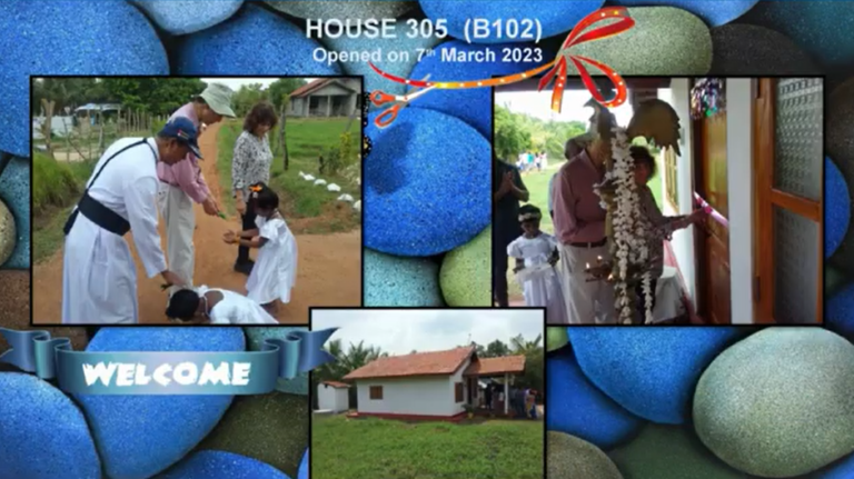 Fr. Dilan Perera’s work to help the less fortunate by Building Homes for the Poor – The opening of Nawagammanaya project. First 10 houses 304 to 313