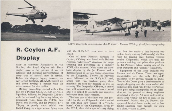 RCyAF AIR DISPLAY IN 1963