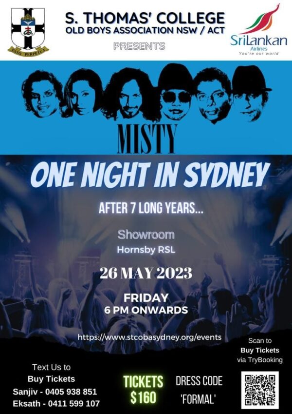 S. Thomas' Collage Old Boys Association NSW ACT PRESENT - 26 May 2023 - 6 PM ONWORDS