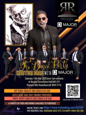 The Dance Party - Hector Dias with D Major Saturday 13th May 2023 (Sydney Event)