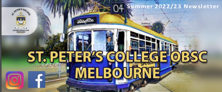 ST PETER’S COLLEGE OBSC Melbourne Summer Newsletter – 2023 / 2023