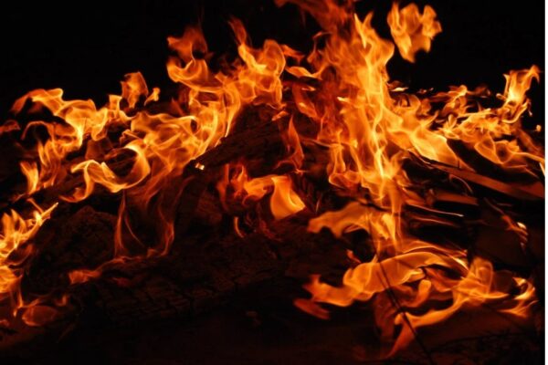 Flames on Nile