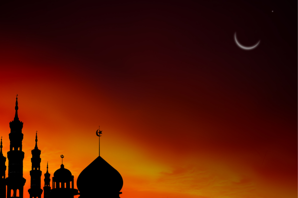The Single Star & the Crescent Moon – Happy Eid Mubarak ! – by Charmaine Candappa