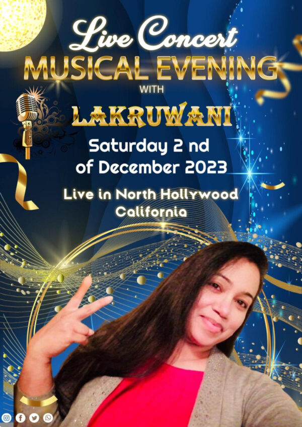 Lakruwani's Concert - Save The Date December 2nd, 2023