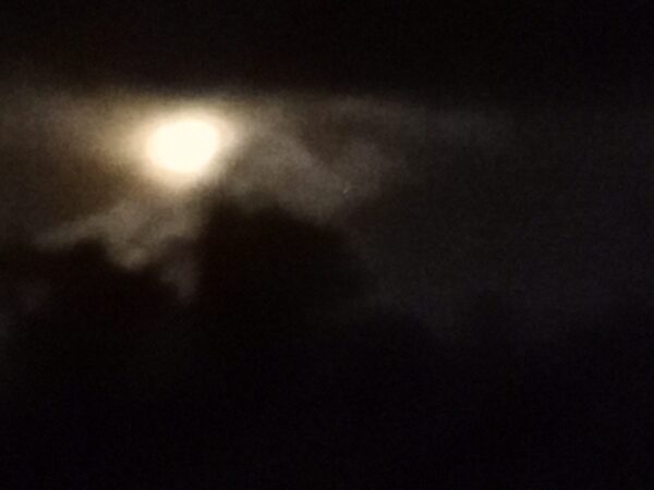 Matara, Sri Lanka 11.00 pm on 1st April 2023 - Moon lighting