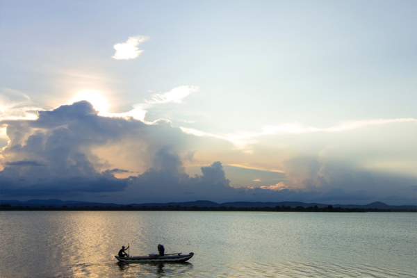 A lake located in Polonnaruwa  Sri Lanka ” Parakrama Samudraya ” – By Malsha – eLanka