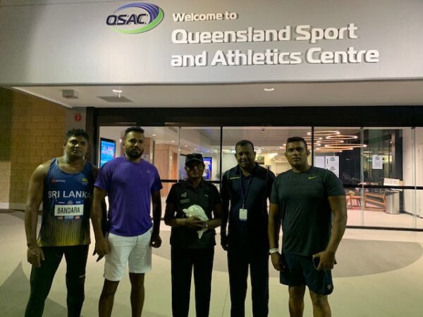 Sri Lanka Para Athletics Team – Thanks to the Sri Lankan community in Brisbane