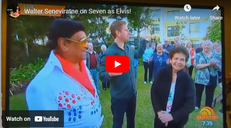 Walter Seneviratne on Seven as Elvis!