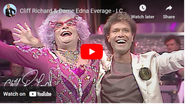 Cliff Richard & Dame Edna Everage – I Could Easily Fall (In Love With You)