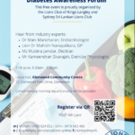 Diabetes Awareness event at the Glenwood Community Centre - 11th June 2023 - 9.30 AM To 1.00 PM