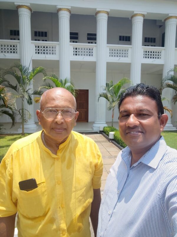 Joe paiva & President, OBU, Ravika de Silva, St Peters College, Colombo - elanka