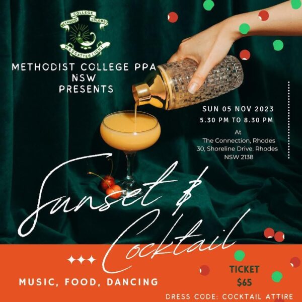 Methodist College PPA NSW Presensts - Sunset & Cocktail - Sun 5th Nov 2023 (Sydney event) - eLanka