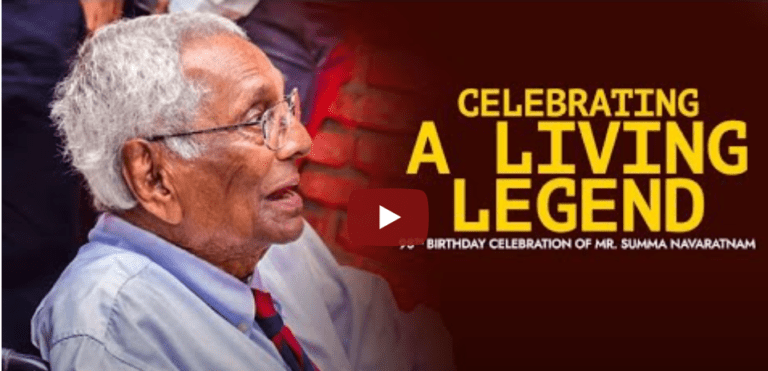 The 98th Birthday Celebrations of Mr. Summa Navaratnam