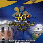 Anniversary Blue and Gold Ball -elanka
