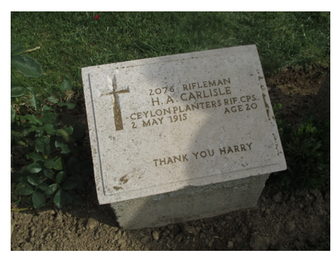 Ceylonese planters, too, died at Gallipoli