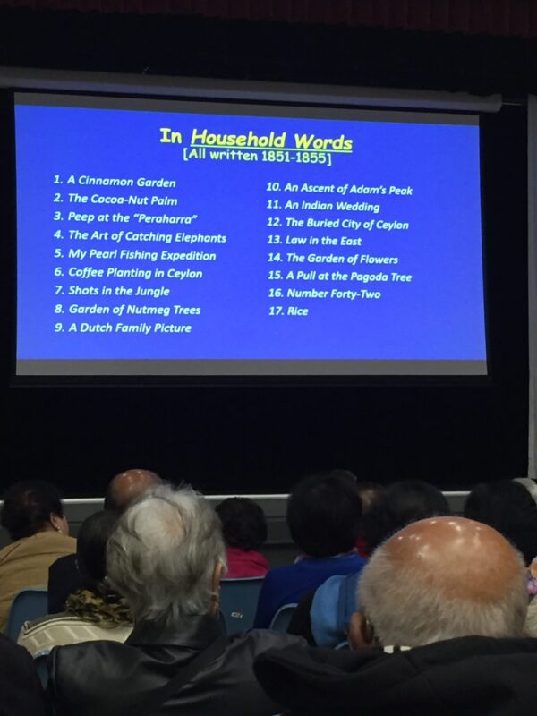 Charles Dickens in Ceylon Talk by Dr Raja Bandaranayake MBBS, PhD, MSED, FRACS at the Ceylon Society of Australia (CSA) Meeting held in Sydney on 28 May 2023 summary. - elanka