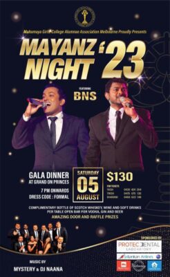 Mayanz Night 23 - Saturday 5th August 2023 ( Melbourne Event )