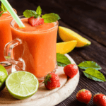 Strawberry with Mango Smoothies - elanka