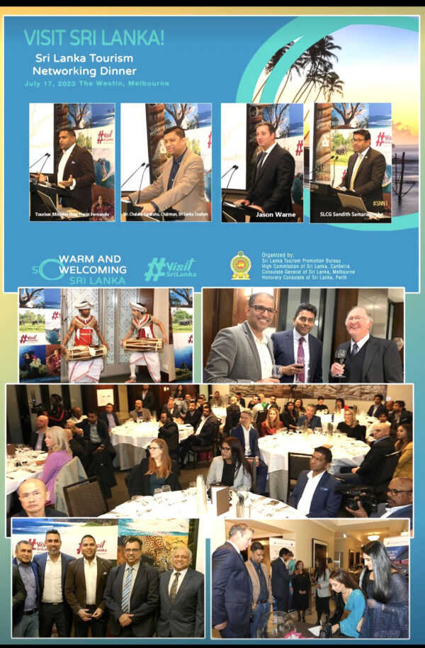 Successful Sri Lanka Tourism Networking Events held in Perth, Sydney and Melbourne, led by Hon. Harin Fernando, Minister of Tourism and Lands