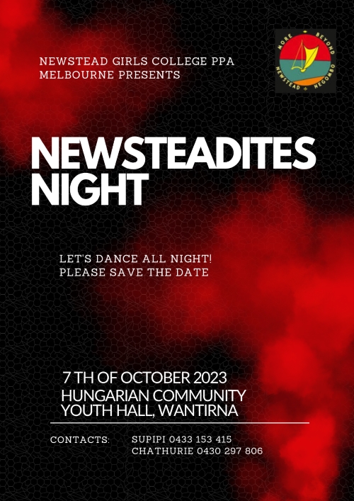 Newsteadites Night - 7th October 2023 - 7.30 PM - ( Melbourne Event )