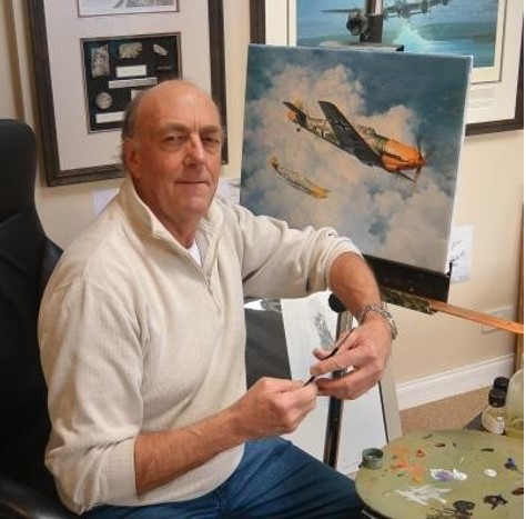 Aviation and naval artist Robert Taylor-eLanka